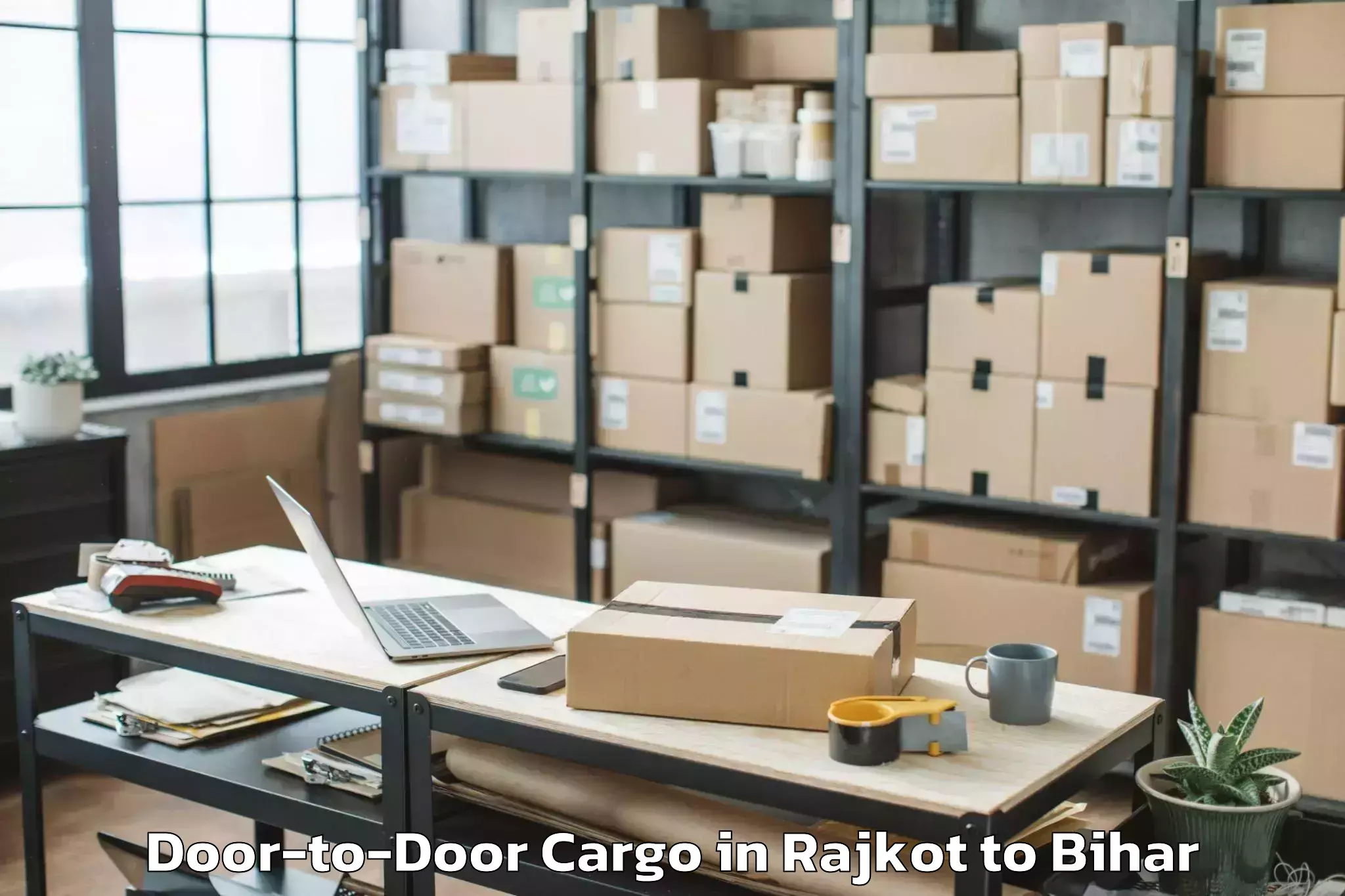 Trusted Rajkot to Kharagwara Door To Door Cargo